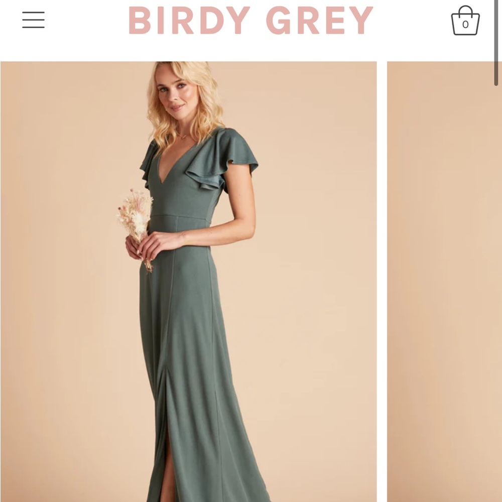 NWT Birdy Grey Hannah Bridesmaid Dress in Sea Glass Small
